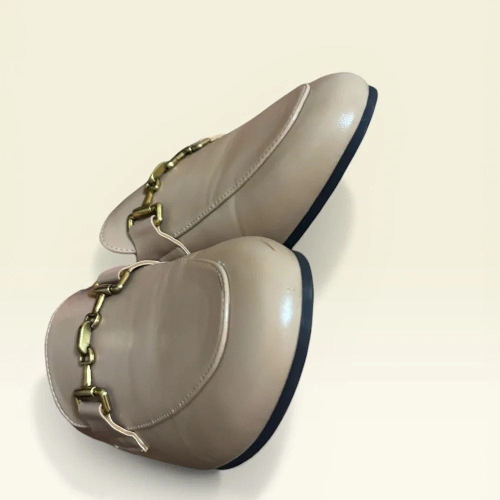 C. Paravano Gold Bit Round Toe Loafers - Picture 4 of 7